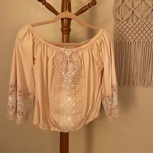 Express Lacey crop top